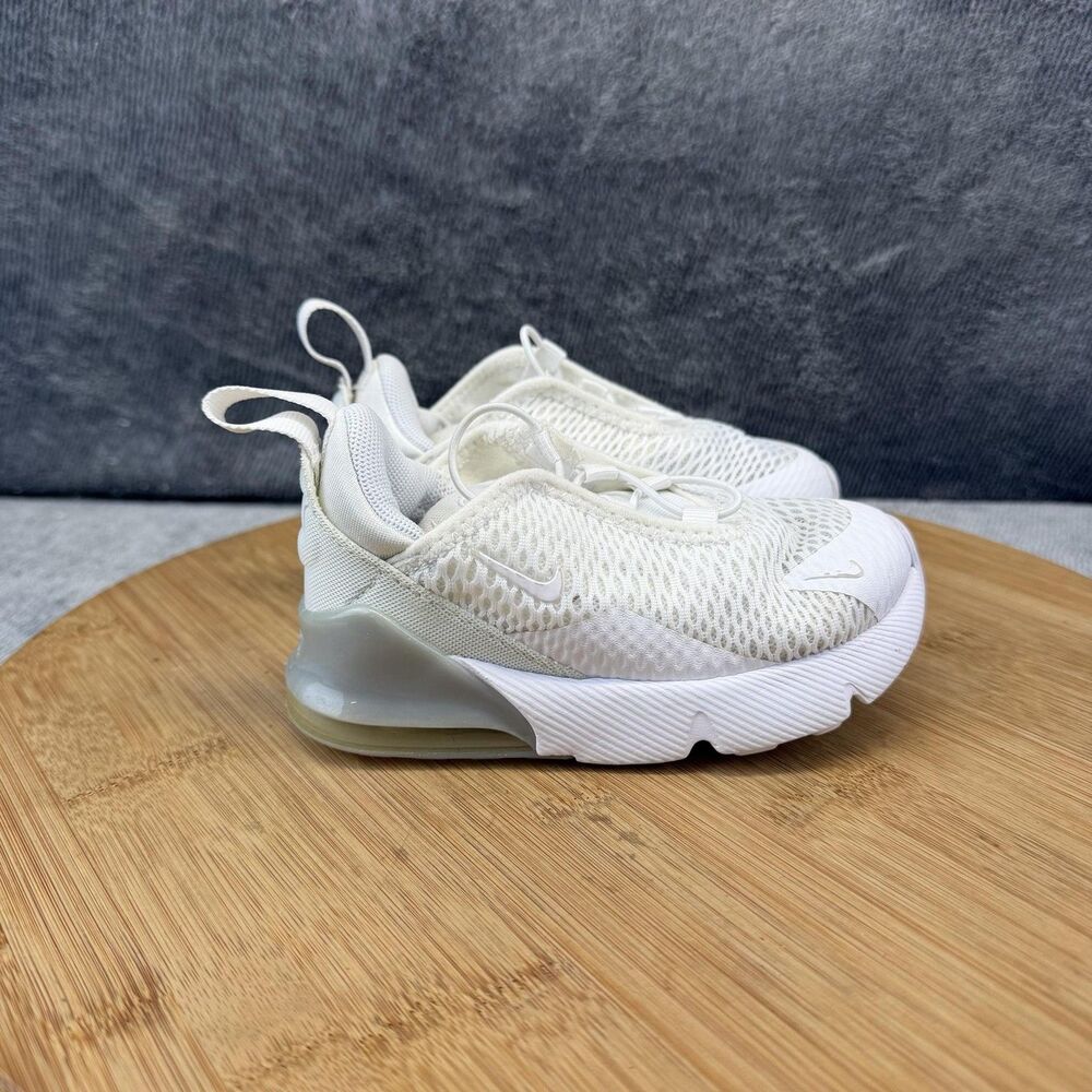 Nike Air Max 270 Shoes Toddler Size 7C White Mesh Running Sneakers DD1646-103